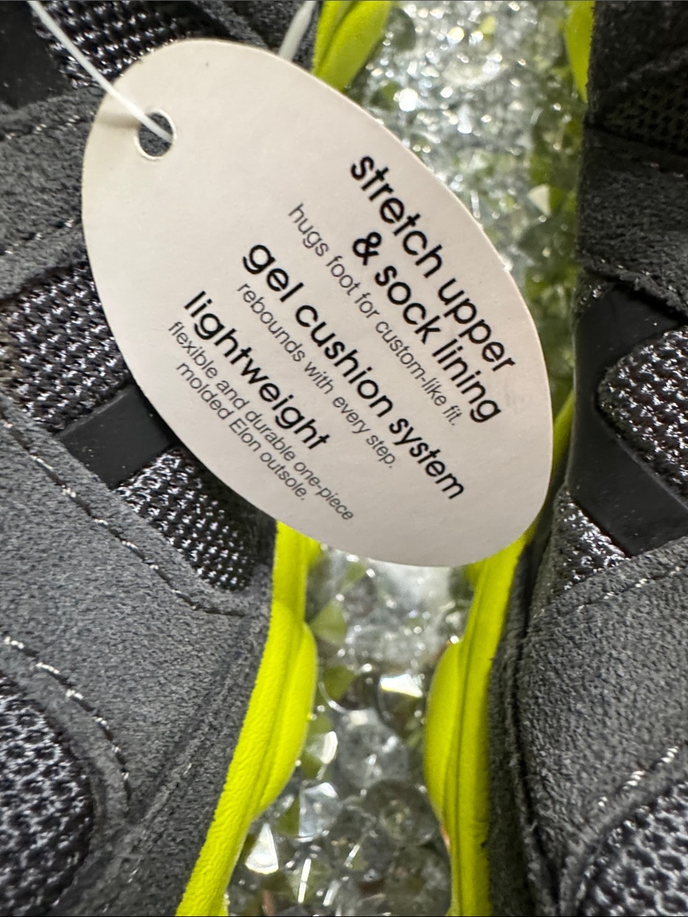 Easy Spirit E360 Gray with Neon Yellow Athletic Sneakers NWT 8 - Picture 3 of 13